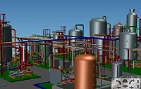 Factory layout or problem spot analysis is easier with modelling service for process plant owners