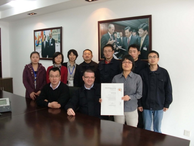 Heraeus Recycling Technology Taicang successfully certified in line with ISO 9001:2008