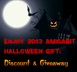 Amigabit Holds 2013 Halloween Promotion with Freebie and Up to 70% off Halloween Gift Pack