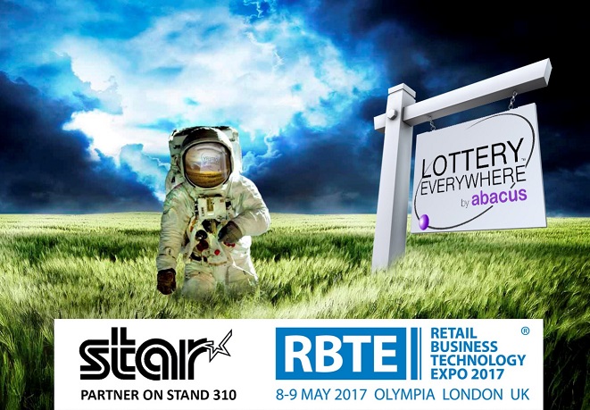 Abacus presents Lottery Everywhere, a new vision of Lottery Play, on Star Stand 310 at RBTE 2017, Olympia